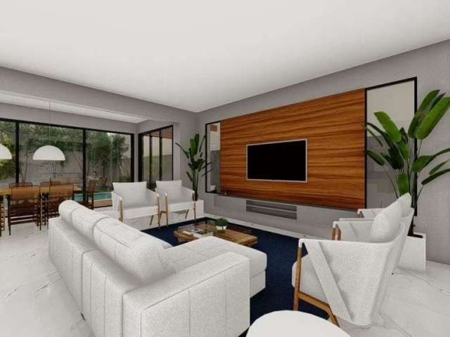 Casa com 3 suítes em construção à venda, 238 m² por R$ 2.200.000 - Bosque - Vinhedo/SP