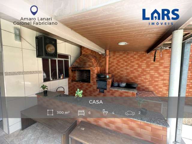 Casa com 6 dormitórios, no Amaro Lanari, em Coronel Fabriciano