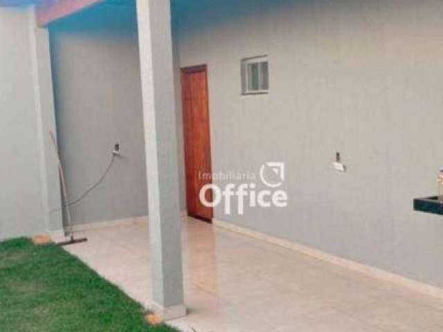 Casa com 3/4, 1 suíte com closet à venda, 120 m² por R$ 350.000 - Anexo Itamaraty - Anápolis/GO