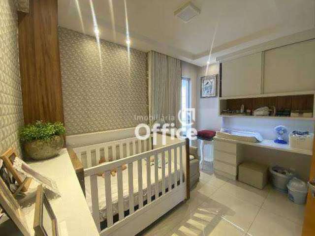 Apartamento com 3 dormitórios à venda, 90 m² por R$ 430.000,00 - Vila Góis - Anápolis/GO