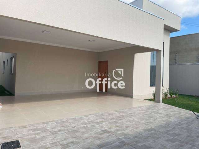 Casa com 3 quartos à venda e piscina, 172 m² por R$ 500.000 - Residencial Flor do Cerrado - Anápolis/GO