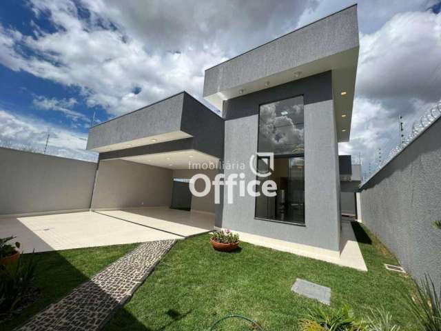 Casa com piscina, 3 Quartos à venda, 198 m² por R$ 800.000 - Residencial Cerejeiras - Anápolis/GO
