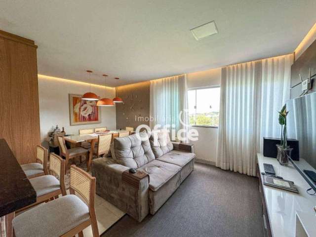 Apartamento com 3 dormitórios à venda, 93 m² por R$ 470.000,00 - Cidade Jardim - Anápolis/GO