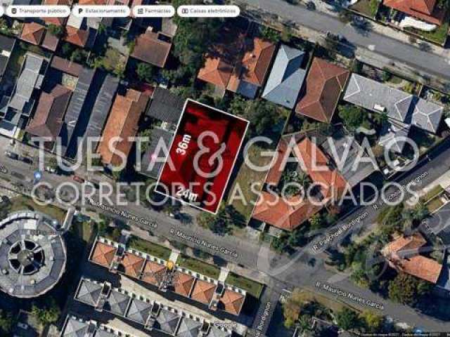 Terreno comercial à venda na Rua Maurício Nunes Garcia, 351, Jardim Botânico, Curitiba, 864 m2 por R$ 1.500.000