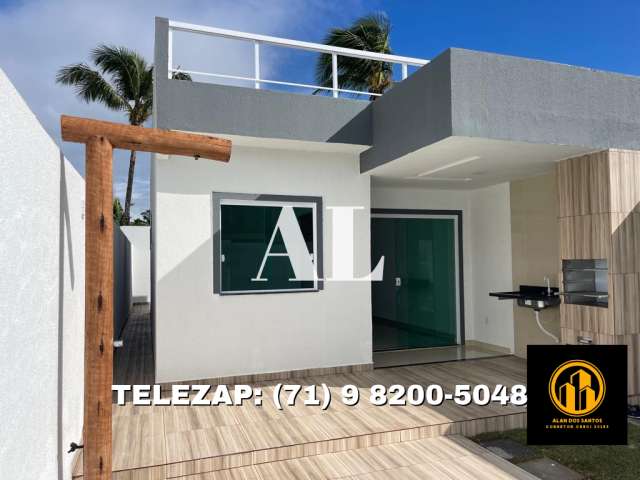 Casa para venda, possui 130 metros quadrados com 2 quartos em Jauá (Abrantes) - Camaçari - BA