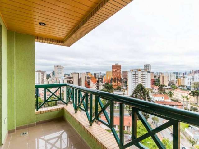 Apartamento semi mobiliado, 3 quartos 1 suíte, 149 m² no Centro de Curitiba
