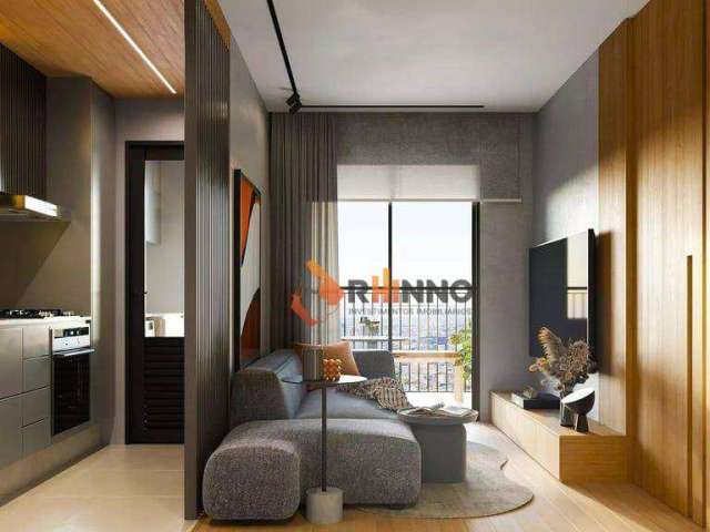 Studio laçamento com 1 dormitório à venda, 26 m² por R$ 277.750 - Portão