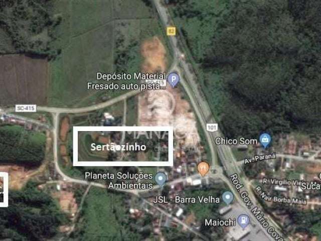 Área à venda, 19541 m² por R$ 1.600.000,00 - Sertãozinho - Barra Velha/SC