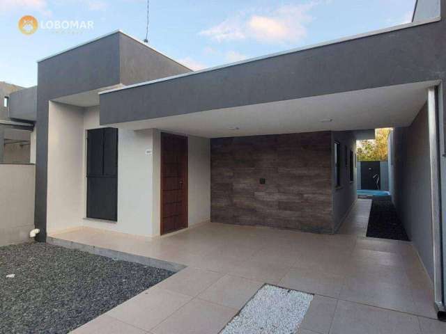 Casa nova, piscina, 2 dormitórios, sendo 1 suíte à venda, 67 m² por R$ 350.000 - Quinta dos Açorianos - Barra Velha/SC