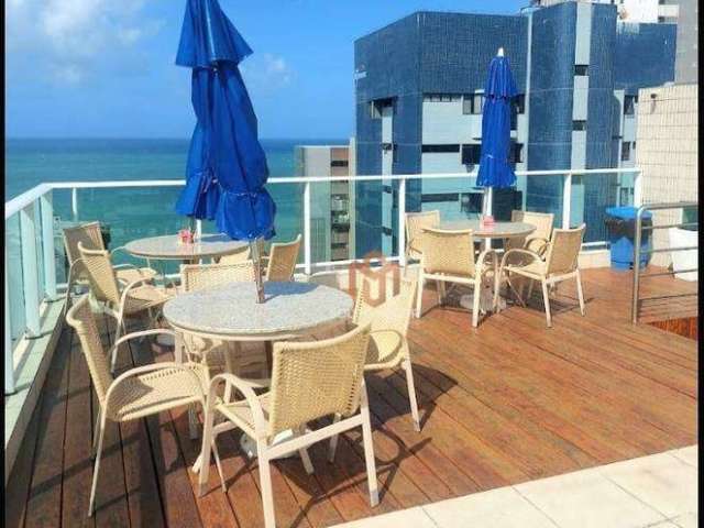Apartamento com vista para o mar todo mobiliado  em Boa Viagem. por R$ 3.900/mês - Boa Viagem - Recife/PE