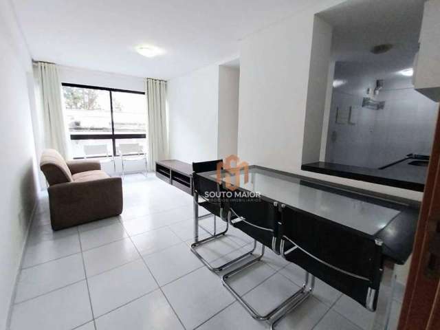 Flat com 1 dormitório para alugar, 42 m² por R$ 2.500,00/mês - Santana - Recife/PE