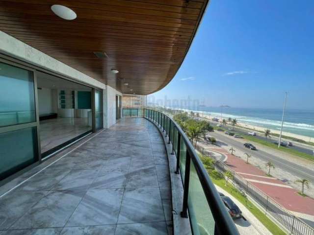 Magnífico Apartamento à Venda na Praia da Barra da Tijuca Frontal Mar Condomínio Golden Green de 763m²  com 6 Quartos Sendo 5 Suítes 5 Vagas Varandão