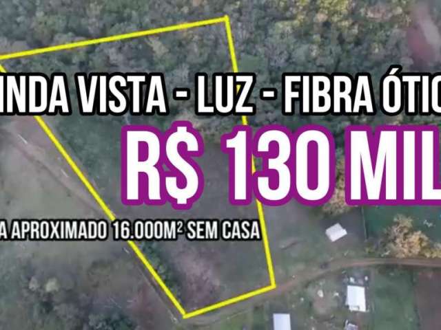 118137 chacara em  glorinha 1,6 ha sem casa  luz fibra ótica linda vista campo r$ 130 mil