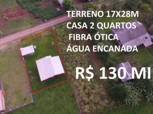 113997 chacrinha ou terreno rural em taquara com casa nova 2 quartos, fibra ótica e água