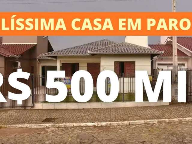 112727 -BELA CASA NOVA TRÊS QUARTOS COM SUÍTE, 118m², CHURRASQUEIRA E MUITO MAIS EM PA...