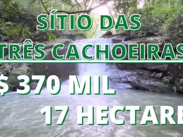 Sítio escriturado com dois rios e três cachoeiras no caraá com 17 hectares