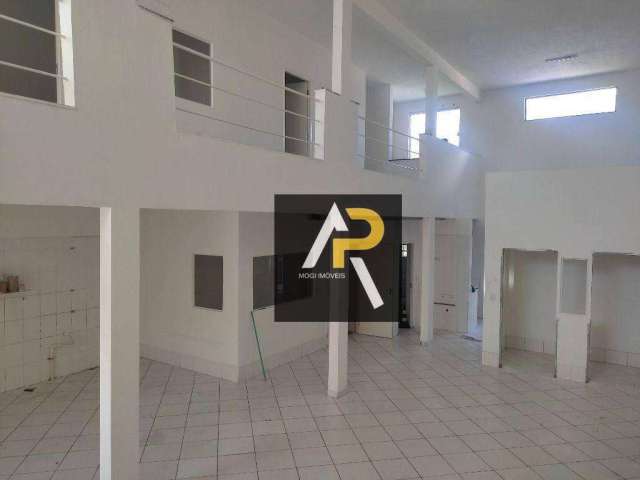 Salão comercial 220 m² com mezanino para locação R$ 8 mil na Vila Vitória - Mogi das Cruzes/SP
