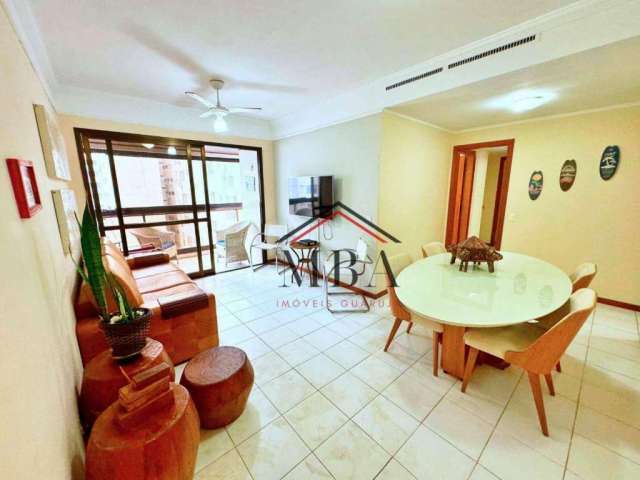 LOCAÇÃO ANUAL FRENTE MAR - Apartamento com 2 dormitórios para alugar, 94 m² por R$ 7.000/mês - Praia das Astúrias - Guarujá/SP