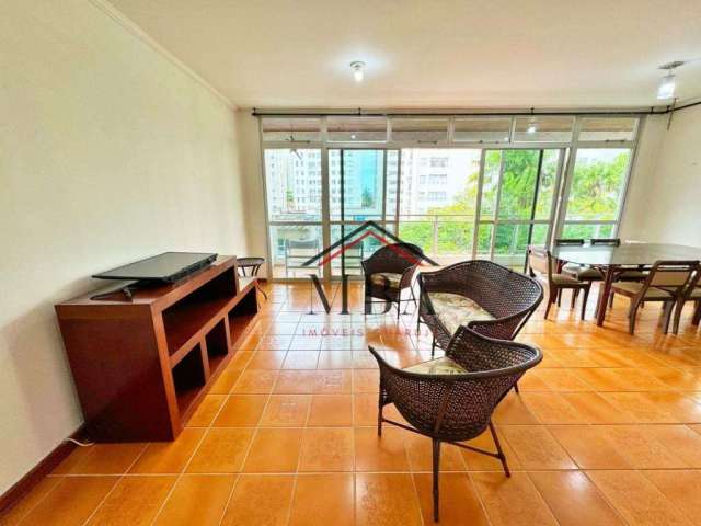 LOCAÇÃO ANUAL - Apartamento com 3 dormitórios para alugar, 140 m² por R$ 5.000/mês