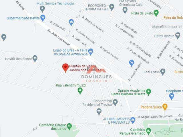 Terreno à venda, 770 m² por R$ 540.000 - Jardim dos Manacás - Santa Bárbara D'Oeste/SP