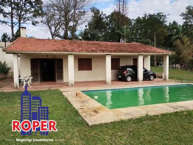 Linda chácara com 6.450 m²/casa sede/piscina à venda no condomínio terras de santa maria em itu.