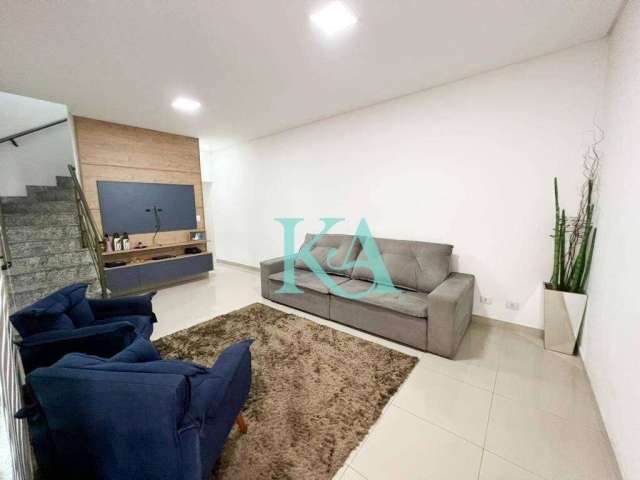 Sobrado com 3 dormitórios à venda, 127 m² por R$ 890.000 - Tupi - Praia Grande/SP