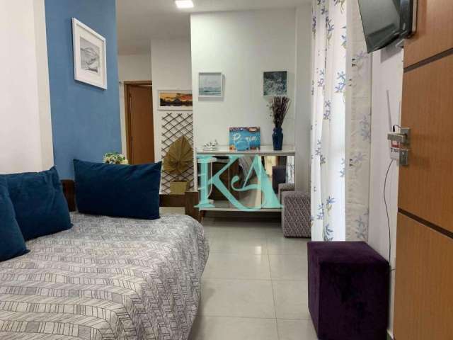 Apartamento com 1 dormitório para alugar, 50 m² por R$ 2.300,00/mês - Vila Guilhermina - Praia Grande/SP