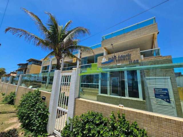 RESIDENCIAL INBA MARIS - Apartamento 1 quarto com varanda. Frente Mar Pé na Areia | Possui 56,51m² | 1 garagem