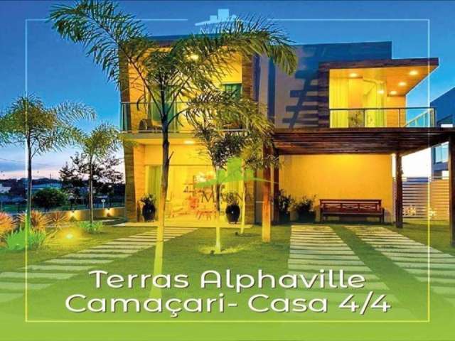 TERRAS ALPHAVILLE CAMAÇARI | Casa Duplex 4/4 | Alto padrão