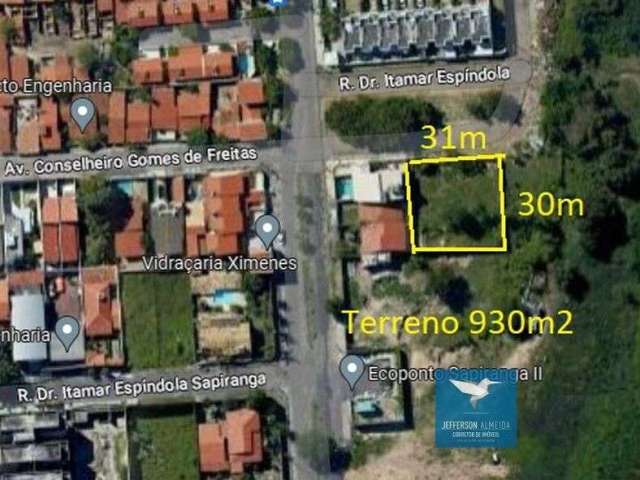 Vendo Excelente Terreno de 930m2 para Construção de Casas no Bairro Edson Queiroz próximo a Av. Edilson Brasil Soares