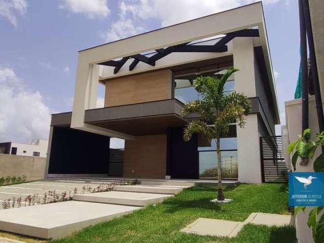 Casa Duplex / Sobrado Novíssima no Alphaville Ceará, 255m2 , 04 Suítes, Varanda Gourmet, Piscina Privativa, Lote 350m2