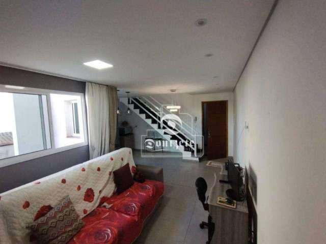 Cobertura com 2 dormitórios à venda, 120 m² por R$ 549.999,90 - Vila Homero Thon - Santo André/SP