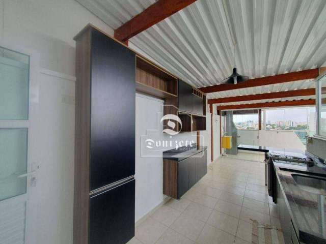 Cobertura com 2 dormitórios à venda, 80 m² por R$ 390.000 - Vila Scarpelli - Santo André/SP