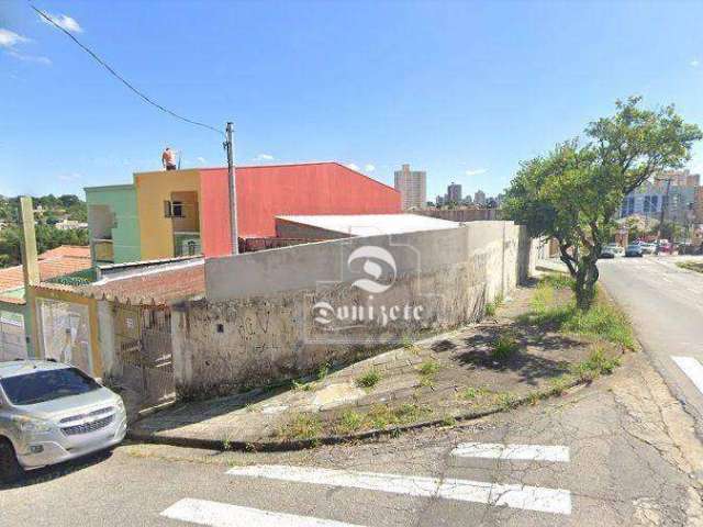 Terreno à venda, 204 m² por R$ 628.000,00 - Jardim Bela Vista - Santo André/SP