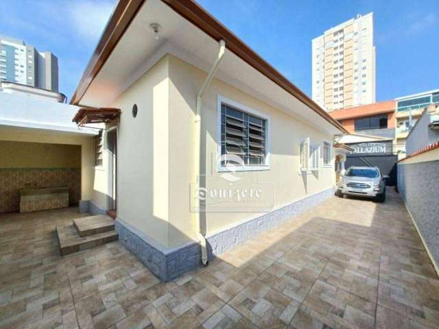 Casa com 3 dormitórios para alugar, 130 m² por R$ 5.190,00/mês - Casa Branca - Santo André/SP