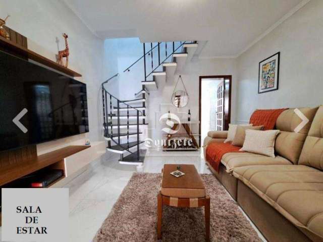 Sobrado com 2 dormitórios, 123 m² - venda por R$ 680.000,00 ou aluguel por R$ 4.042,31/mês - Vila Bastos - Santo André/SP