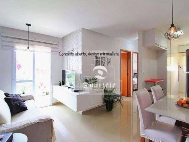Apartamento com 2 dormitórios à venda, 50 m² - Jardim Santo Alberto - Santo André/SP