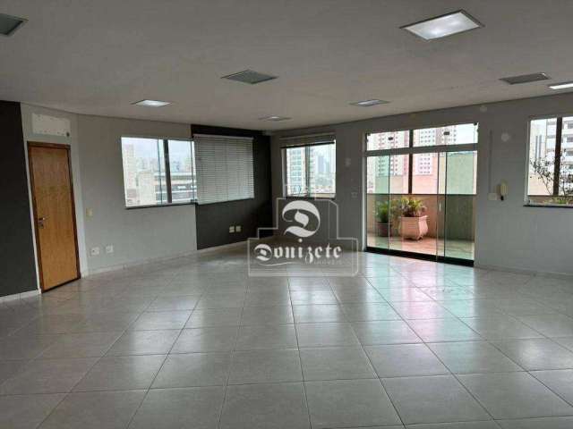 Sala para alugar, 110 m² por R$ 2.700,00/mês - Vila Bastos - Santo André/SP
