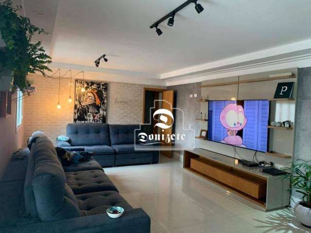 Apartamento com 3 dormitórios para alugar, 177 m² por R$ 11.400,00/mês - Campestre - Santo André/SP