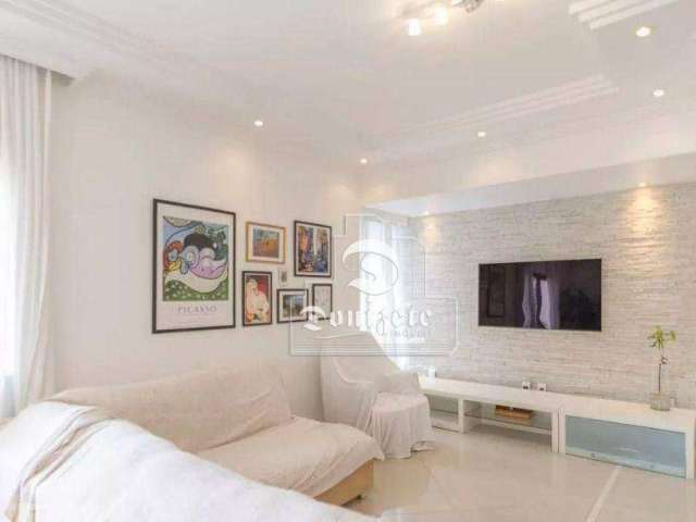 Apartamento com 4 dormitórios, 160 m² - venda por R$ 650.000,00 ou aluguel por R$ 9.189,92/mês - Vila Bastos - Santo André/SP