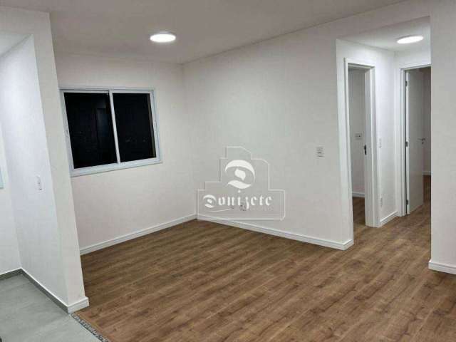 Apartamento com 2 dormitórios, 48 m² - venda por R$ 415.000,00 ou aluguel por R$ 2.725,00/mês - Centro - Santo André/SP