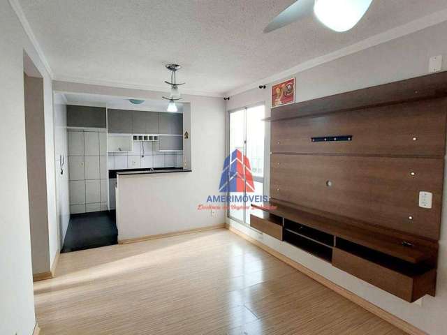 Apartamento com 2 dormitórios para alugar, 43 m² por R$ 1.535/mês - Jardim Bertoni - Americana/SP