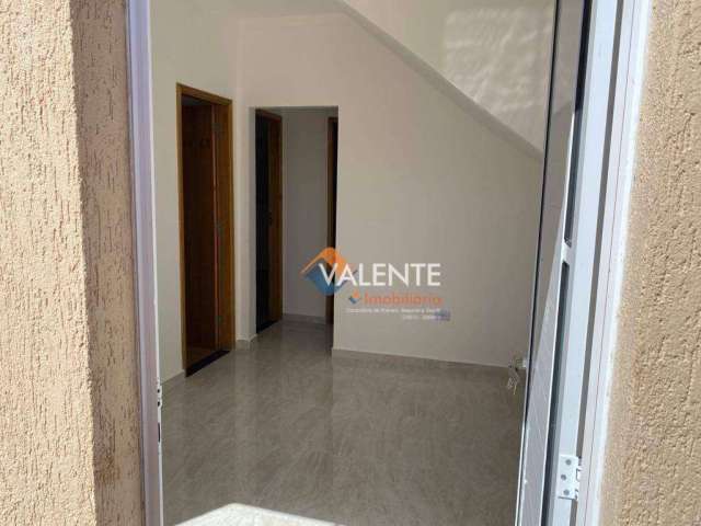 Sobreposta alta com 2 dormitórios à venda, 47 m² por R$ 225.000 - Catiapoã - São Vicente/SP