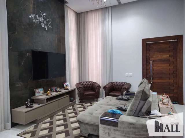 Casa em condomínio fechado com 3 quartos à venda na Avenida Antonio Bilachi, Parque Nascente do São José, Mirassol, 200 m2 por R$ 989.000