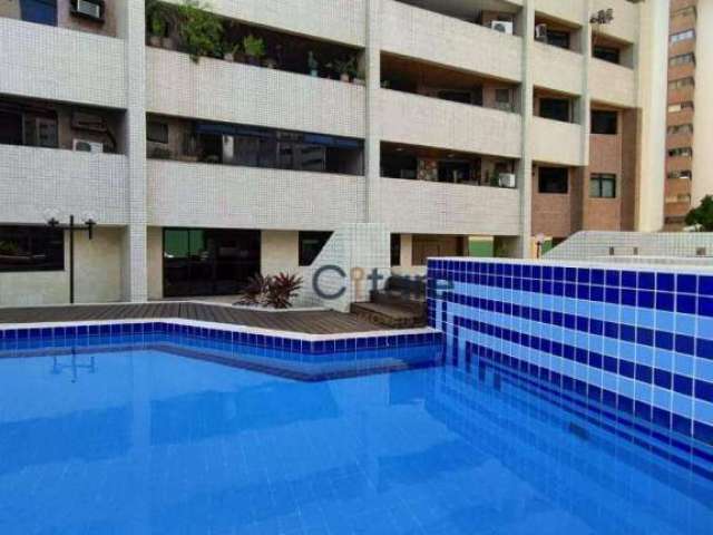 Apartamento com 3 suítes, 170m² a poucos metros da Beira Mar Fortaleza