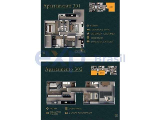 Apartamento com 3 quartos à venda na Avenida Presidente Kennedy, 1, Ano Bom, Barra Mansa por R$ 485.000