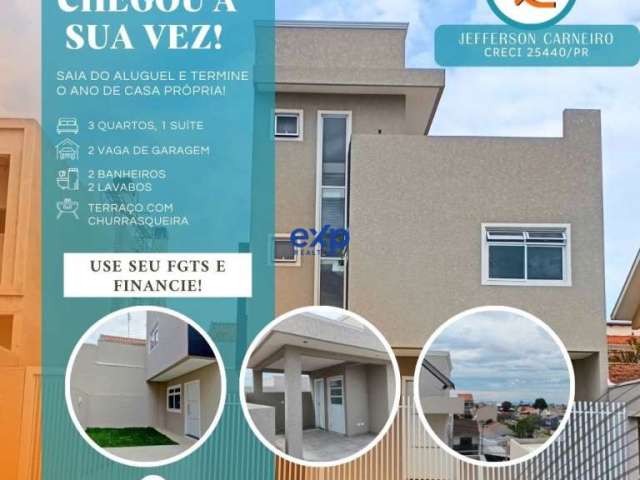 Casa em condomínio fechado com 3 quartos à venda na Rua Jorge de Poli, 240, Xaxim, Curitiba por R$ 698.000