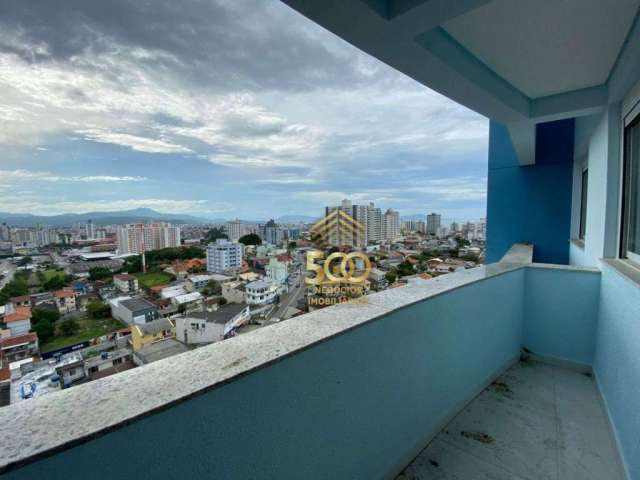 Apartamento com 2 dormitórios à venda, 77 m² por R$ 550.000,00 - Barreiros - São José/SC