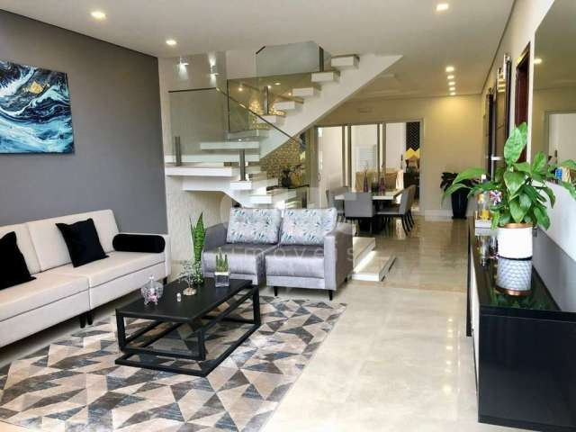 Casa em condomínio fechado com 3 quartos à venda na Avenida Santana, 1990, Jardim Golden Park Residence, Hortolândia, 248 m2 por R$ 1.490.000