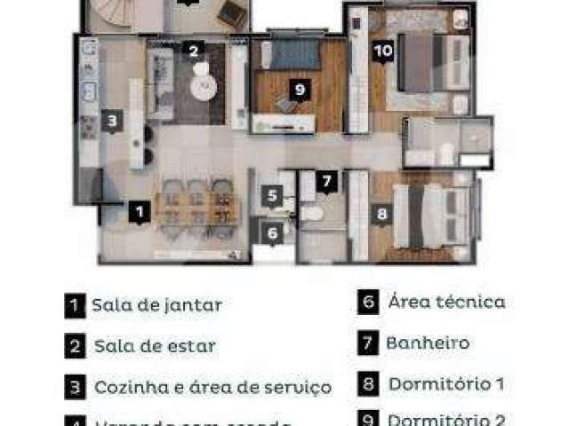 Cobertura com 3 quartos à venda na Avenida Rotary, 201, Vila Brandina, Campinas, 165 m2 por R$ 1.250.000